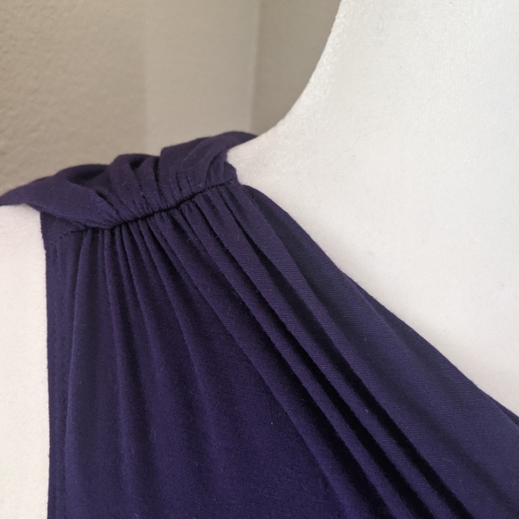 Violet / Purple Ruched Side Sleeveless Dress - Tart Small 💜 Form Fitting - Picture 13 of 14